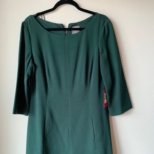 Green Vince Camuto Long Sleeve Dress